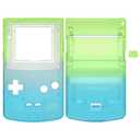 IPS Ready Upgraded eXtremeRate Gradient Translucent Green Blue Replacement Shell Full Housing Cover Buttons for Gameboy Color Fit for OSD IPS & Regular IPS & Standard LCD Not Console & IPS Screen
