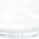 Fish Bowl Glass Terrarium: Round Betta Tank - Floral Vase Hydroponic Display Container for Air Plant Succulent Candles, Open Width 7.87", Diameter 9.8", Wedding Event Home Decor (25x25cm)