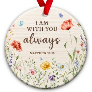 2 x SOL VIBES Memorial Christian Bible Verse Ornament 2025  Memory Ornament for Christmas Tree, Passing Away Christmas Decor  Sympathy Bereavement Gifts for Loss of Father, Mom, Son