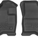Husky Liners Weatherbeater Floor Mats | Fits 2015-2019 Ford Explorer | Front Row, 2-pc Black - 13761