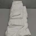 Bedsure 100% Washed Cotton Duvet Cover King Size - Natural White Minimalist Duvet Cover Linen Like - PureWoven Plain Simple & Soft Comforter Cover for All Seasons (Natural White, King, 104"x90")