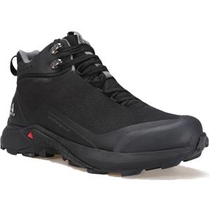 HUMTTO Men's All-Terrain Waterproof Hiking Boots Lightweight Breathable Outdoor Ankle Boots Trekking Hiking Shoes (Black, L)