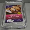 Aluminum Pans Half Size Textured Cookie Sheet 15 Count Durable Nonstick Baking Sheets 15.87" x 11" - Sheet Pan, Baking Tray, Cookie Sheets, Foil pans, Foil trays, Sheet Baking Pans