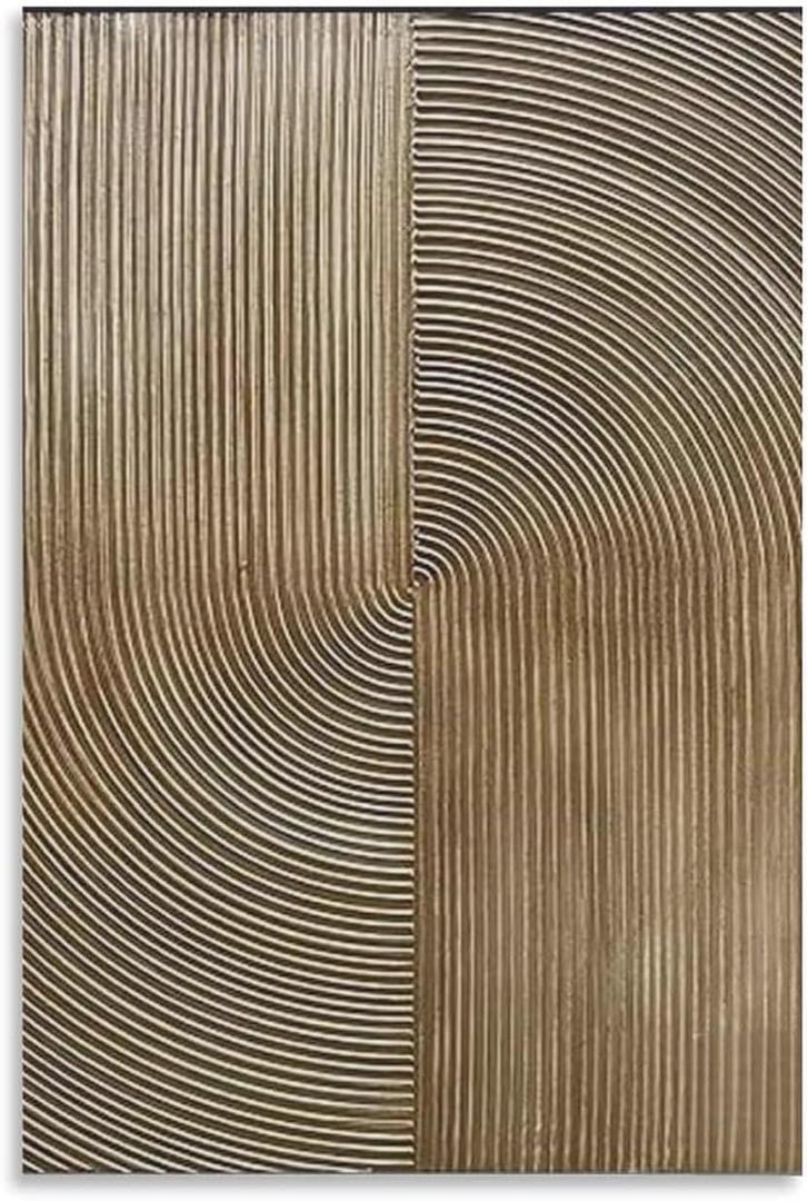 Gold Painting on Canvas Modern Wall Gold Abstract Canvas Textured on Artworks Canvas Poster Room Aesthetic Wall Art Prints Home Modern Decor Framed-Unframed 20x30inch(50 (20x30inch(50x75cm), Unframe-style-15)