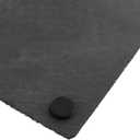 PINGEUI 8 Pack Black Slate Board, 10x5 Inch Rectangle Slate Cheese Board, Individual Stone Plates for Coffee Table, Wooden Table, Home Decor, Bar