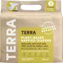 Terra Size 3 Diapers: 85% Plant-Based, Ultra-Soft & Chemical-Free for Sensitive Skin, High Absorbency for 13-24 lb Babies, 20 Count