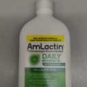 AmLactin Daily Nourish Therapeutic Body Lotion for Dry Skin - No-Scrub Exfoliator and Moisturizer 12% Lactic Acid Lotion, 14.1 oz 