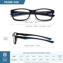 LKEYE Sport Reading Glasses Men Photochromic Lens Blue Light Blocking Computer Reader Wide Style Spring Hinge Eyeglass LK6082