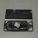 MZOO Luxury Sleep Mask for Back, Side Sleeper, Complete Light Blocking Sleeping Eye Mask Night Blindfold, 3D Zero Pressure & Spacious for Lash Extensions, Breathable Soft Eye Cover Flight Nap Travel (M-gray (Black Edge))