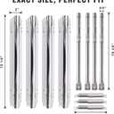 Grill Replacement Parts for Charbroil Advantage 4 Burner 463344015 463343015 463433016 463240015 463432215 463642116 463370015 Gas Grill, G458-0018-W1 Heat Plates, G432-8M00-W1 Burners & igniters