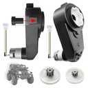 2Pack 12V Power Wheels Gearbox with Large Aperture 1.9cm/0.74in,12 Volt Power Wheel Motor is High Torque Steel Upgrade for 1.6CM/0.61IN Gearbox Replacement Parts,12V RS550 12000RPM