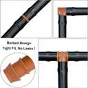 20-Pack Drip Irrigation Barbed Coupling Fittings, Fits of 1/2, 17mm .600 ID Drip Tubing