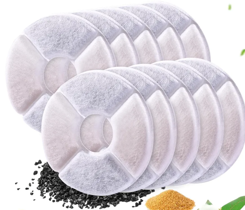 OPISICEN 12 Pcs Cat Fountain Filters Replacement Compatible with VEKEN 95oz/2.8L, 67oz/2L, 135oz/4L Pet Fountain
