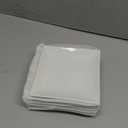 Appetizer Plates Set of 6, 6 Inch Porcelain Dessert Plates, White Stackable Square Salad Plates for Snack Steak Bread Butter, Chip and Scratch Resistant, Microwave and Dishwasher Safe