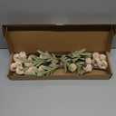 Floroom 5pcs Beige Faux Silk Mums Artificial Flowers, Bulk Fake Small Mini Chrysanthemums with Stems for DIY Champagne Wedding Centerpieces Floral Arrangements Vase Fillers Home Decorations