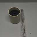 Ceramic Toilet Brush & Holder Set - Freestanding Deep-Cleaning Toilet Bowl Cleaner Brush, Stainless Steel Handle, Small & Sturdy for Storage, Easy to Clean, Non-Scratching