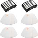 Replacement Filter Compatible with Shark CU512 CU500 CU510 CU512 26 CU520 CU520 26 CU500 26 Navigator Lift-Away XL Multisurface Upright Vacuum (2 Hepa filter and 4 foam filter)