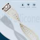 20mm Watch Band for Garmin fenix 5s 6s 7s pro solar Quick Fit 20 silicone bands replacements with light Soft gold buckle for garmin epix pro gen 2 42mm Descent Mk2s/3/3i Short for Women (20-Fog Gray)