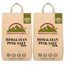 Himalayan Chef Pink Salt Fine Grain, 10 lbs (2x5 lbs Bags) - Pure, Natural, Kosher, Non-GMO, Mineral-Rich, for Cooking, Seasoning, Baking