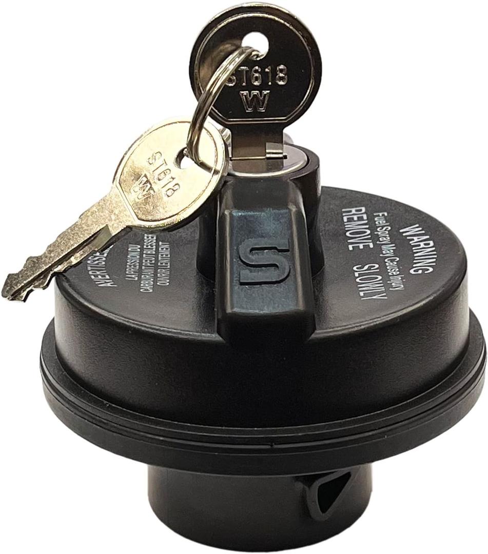 10512 Locking Fuel Gas Tank Cap with Keys for Hyundai Accent Santa Fe Tucson Sonata & Genesis G80 G90 & Kia Sportage Sorento Optima Forte Soul