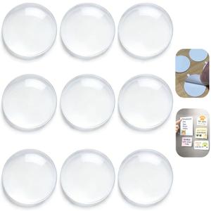 2 x Double Sided Tape 9pcs Dots Adhesive Tape Tacky Putty, Clear Tack Sticky Putty, No Trace, for Fridge Stickers, Fixing Office Ornaments, Pasting DIY Crafts, Festival Decorations Accessories