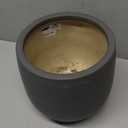8x8x8 Clay Flower Pot, Gray