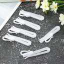 80pcs Plastic White Curtain Hooks,Adjustable Pinch Pleat Curtain Hooks Drapery Hooks for Pleated Drapes(7cm/2.76inch)