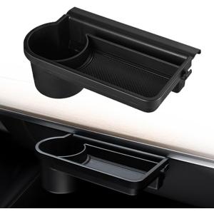 Car Glove Box Organizer Storage Box Multifunctional Car Passenger Side Cup Holder Tray for Model 3 Model Y