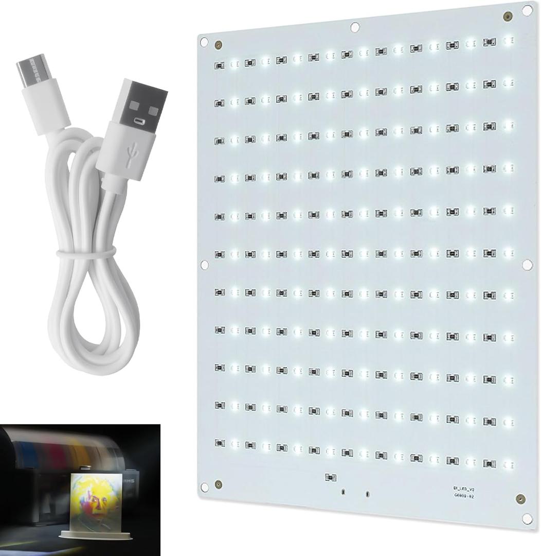 CMYK Lithophane LED Backlight Board Kit Compatible with Bambulab A1/A1 mini Combo/P1P/P1S/X1C/X1E AMS 3D Printer for 3D Printed Photo Model Light Board