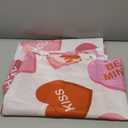 Valentines Shower Curtain, Pink Heart Valentines Shower Curtain for Bathroom, Waterproof Fabric Curtains with Hooks, Valentines Bathroom Decor for Anniversary Wedding Supplies, 71x71 Inch