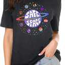 Safe Space Shirt for Women LGBTQ Shirts Pride Month T-shirt Rainbow Graphic Tees, XL