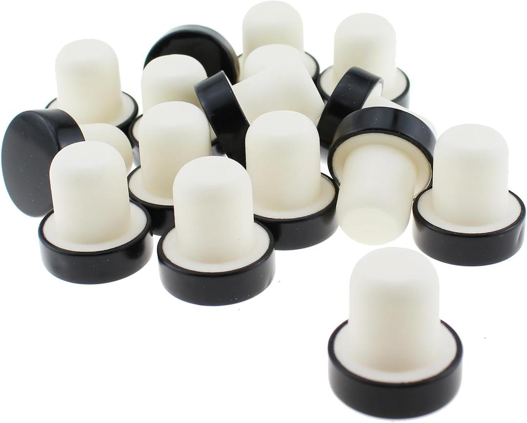 TAODAN 16PCS 18.6mm to 19.3mm T Shaped Cork Bottle Stoppers Reusable Wedding Wine Bottle Seal Stopper for Wine Beer Bottle DIY Crafts