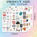 4 x 178 Pcs Christian Water Bottle Stickers, Soft Retro Biblical Christian Stickers for Prayer Board Journaling Laptop, Inspirational Religious Gifts for Kids, Girls, Women (Faith178)