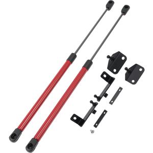 Hood Struts Lift Supports for Jeep Wrangler JL 2018-2025 for Jeep Gladiator JT 2020-2025 Front Hood Lift Support Struts Bonnet Shocks Heavy Duty Hydraulic Prop Rod Gas Spring Red