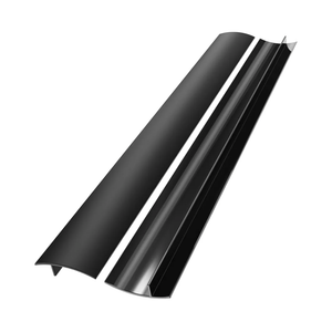 3rd Generation B-Forest Silicone Stove Gap Covers (2 Pack), Seals Gaps Between Stovetop and Counter, Heat Resistant Oven Gap Filler, Kitchen Stove Gap Guard (25 in-Black), Easy-Clean, Easy-Secure