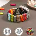 Moolia Natural Stone Bracelet Compatible with Apple Watch Band 41/40/38/42/44/45/46/49mm Women, Handmade Elastic Beaded Western Strap for iWatch Series 11 10 9 8 7 6 5 4 3 2 1 SE & Ultra1/2/3
