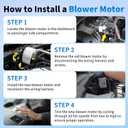 AC Heater Blower Motor Fan 700277Front Blower Motor Fit for Mercedes-Benz C250 C300 C350 2012-2015, E250 E300 E350 E400 E500 E550 2010-2017, E63 AMG S 2014-2016, Blower Motor Replaces 2128200708