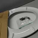 SS114 Elongated Toilet Seat Compatible with TOTO SS113/SS154/SS224/SS204, Soft Close Elongated Toilet Seat, Traditional Toilet Seat Replacement with Toilet Bolts and Nut - Cotton White