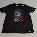 Patriotic USA Flag Fighter Jets Boys 4th of July T-Shirt Black Medium