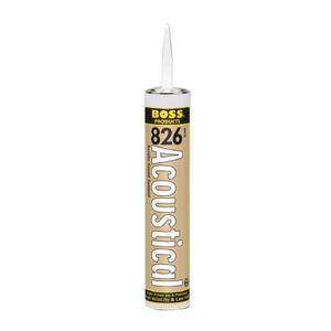 BOSS 826 Acoustical Sound Sealant - 29 oz Tube White (1-Pack)