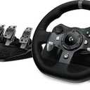 Logitech G920 Driving Force Racing Wheel and Floor Pedals, Real Force Feedback, Stainless Steel Paddle Shifters, Leather Steering Wheel Cover for Xbox Series X|S, Xbox One, PC, Mac - Black missing pieces