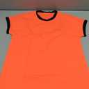 ZDC Girls Athletic Shirts Kids Summer Short Sleeve Workout T Shirt Quick Dry Tops Color Block Gym Yoga Tee Bright Orange, 11-12 Years old