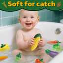 Vegetable Bath Toys for Toddlers,8 Pack Bathtub Toy for Kids,Soft Creative Floating Bath Toys for Baby Boy Girl Gift Idea