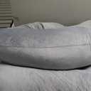 Momcozy Pregnancy Pillow for Sleeping, Dreamlign U Pro Maternity Pillow with Adjustable Leg Pillow, Removable Cover - Support for Back, Hip, Belly, Legs for Pregnant Women, 50-72 Inch Full Body Pillow (Grey)