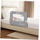 HOMEAL Bed Rail for Toddlers  32"x24" Foldable Baby Bed Rail Guard  Breathable Bed Rail for Twin, Full, Queen, King Beds, Grey, 1 Pack