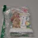 Hodao Christmas Gingerbread Family Figurines – Hand-Painted Resin Holiday Decorations with Red & Green Scarves, Festive Indoor Ornaments for Home, Bedroom & Tabletop, Heartwarming Décor