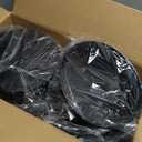 4 Pcs 8 Inch Non Stick Springform Pan with Removable Bottom Carbon Steel Cheesecake Pan Round Springform Cake Mold with Stainless Steel Spring Buckles for Baking Kitchens Restaurant (Black)