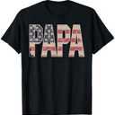 Funny Papa Art for Grandpa from Grandkids Father's Day Papa T-Shirt Size XL