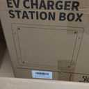 Ufixed Outdoor EV Charger Enclosure with Lock, Weatherproof Metal Wall Box for Tesla Wall Connector and ChargePoint Charger, Visible Window, Easy Installation, Black