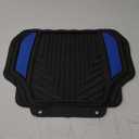 Custom Accessories 4-Piece Anodized Sport Floor Mats, All-Weather Car Floor Mats, Trim-to-Fit Mats for Cars, Trucks, SUVs, All-Season Automotive Floor Mats - Black/Blue